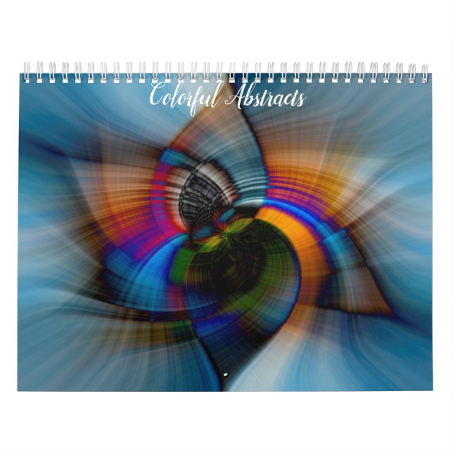 Calendrier d'Abstraits Colorés (Protection)