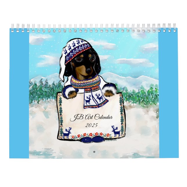 Calendrier Dachshund    (Dos)