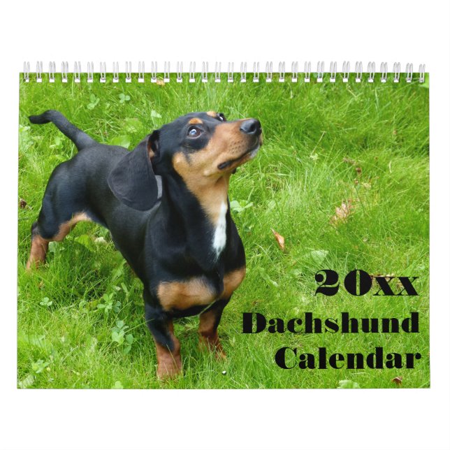 Calendrier Dachshund 2026 Avec Vos Photos (Protection)