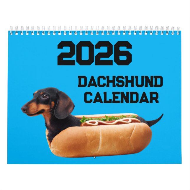 Calendrier Dachshund Calendar (Protection)