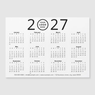 Calendrier d'affaires à logo personnalisé Noir Bla