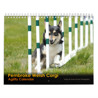 Calendrier d'agilité de corgi de Gallois de