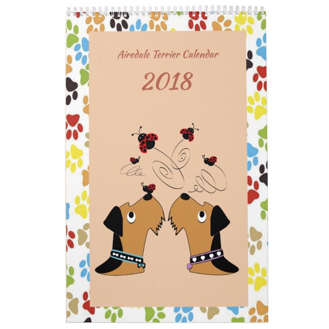 Calendrier d'Airedale Terrier (Protection)