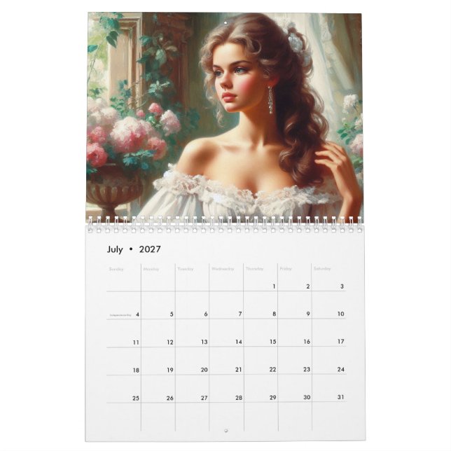 Calendrier Dames victoriennes (Jul 2027)
