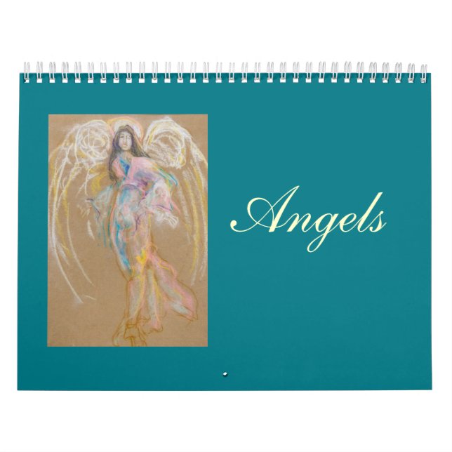 Calendrier d'anges : Dessins en pastel Uncropped (Protection)