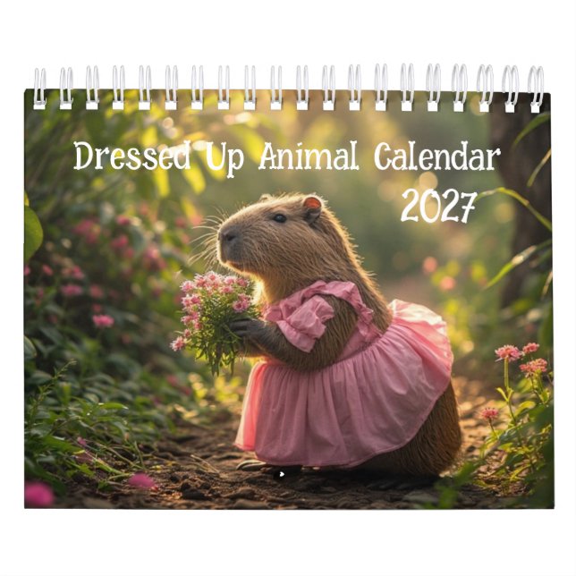 Calendrier d'animaux déguisés 2027 (Protection)