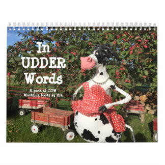 Calendrier Dans UDDER Words est un huMOOrous COWlendar
