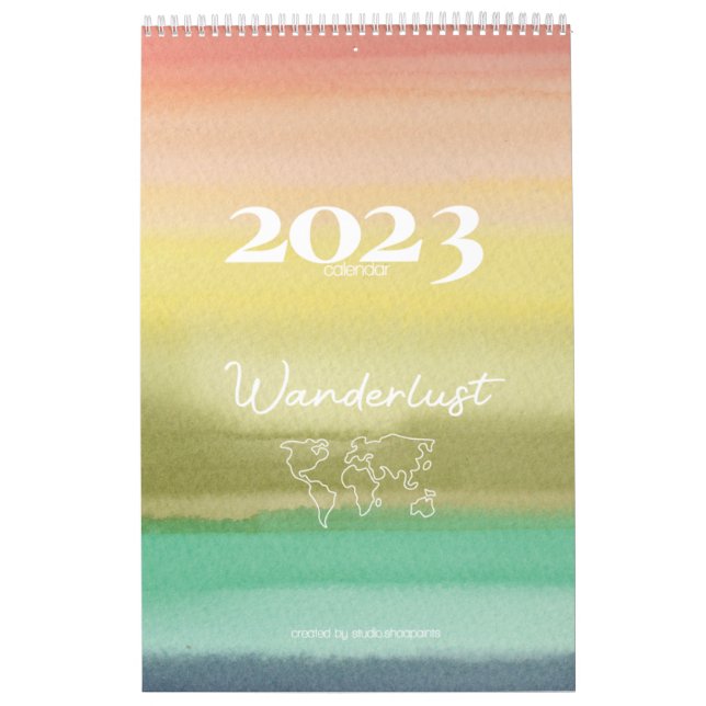 Calendrier d'aquarelle exclusive 2023 (Protection)