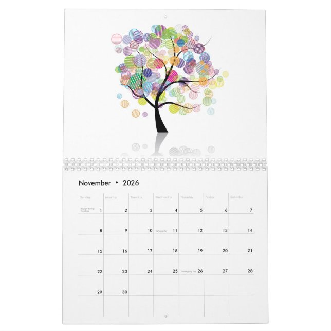 Calendrier d'arbres d'art (Nov 2026)