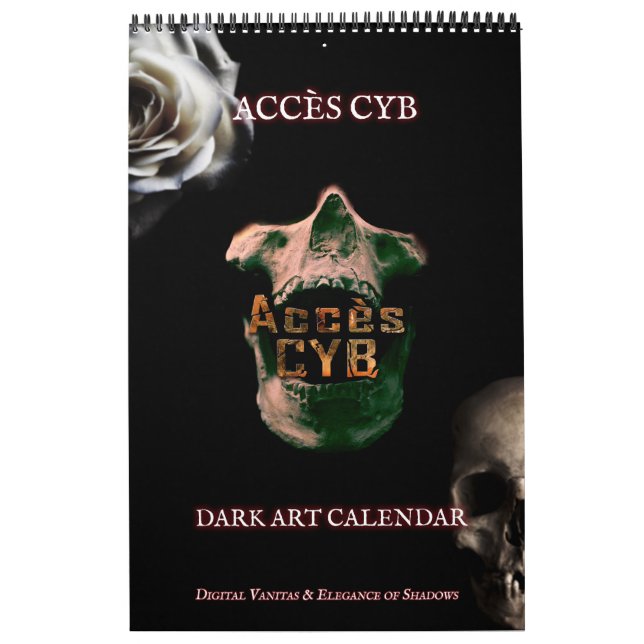 Calendrier Dark Art Wall Calendar – Vertical Format (Protection)