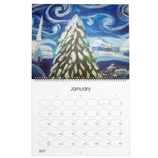 Calendrier d'art (Jan 2027)