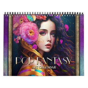 Calendrier d'art 2025 Imaginaire Pop pour femmes s