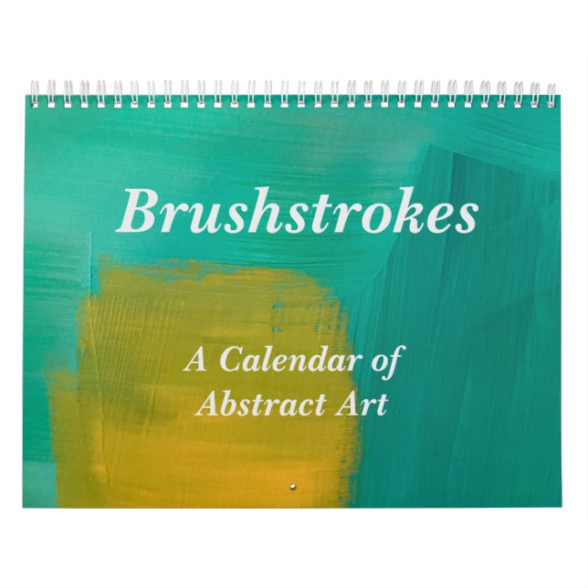 Calendrier d'art abstrait aux coups de pinceau (Protection)