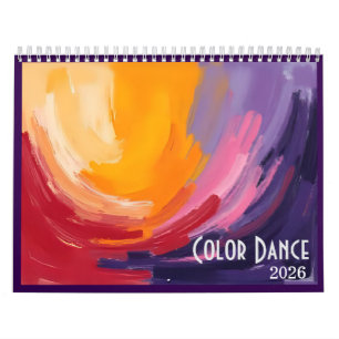 Calendrier d'art abstrait Color Dance 2026
