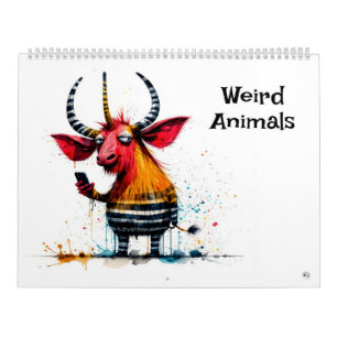 Calendrier d'art d'animaux bizarres