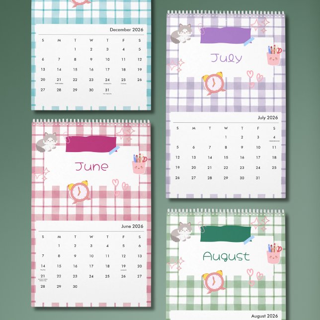 Calendrier d'art de chat mignon lumineux (Créateur téléchargé)