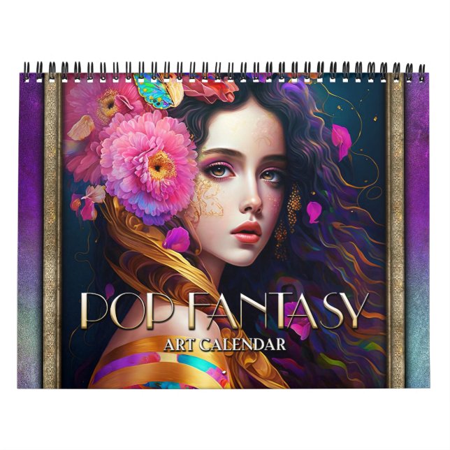 Calendrier d'art de femmes surréalistes de fantasy (Protection)