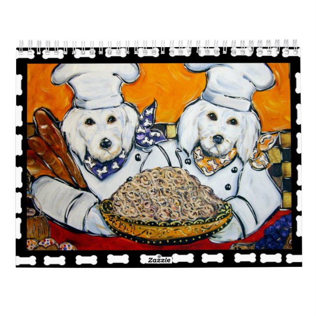 CALENDRIER D'ART DE L'ANIMAL DE COMPAGNIE DE CHEF (Dos)