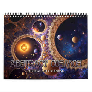 Calendrier d'art de l'espace surréaliste Cosmos ab