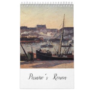 Calendrier d'art de Rouen de Pissarro (11" x 7")
