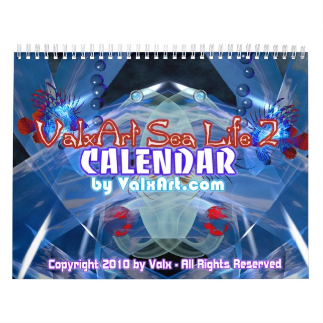 Calendrier d'art de vie marine par Valxart (Protection)