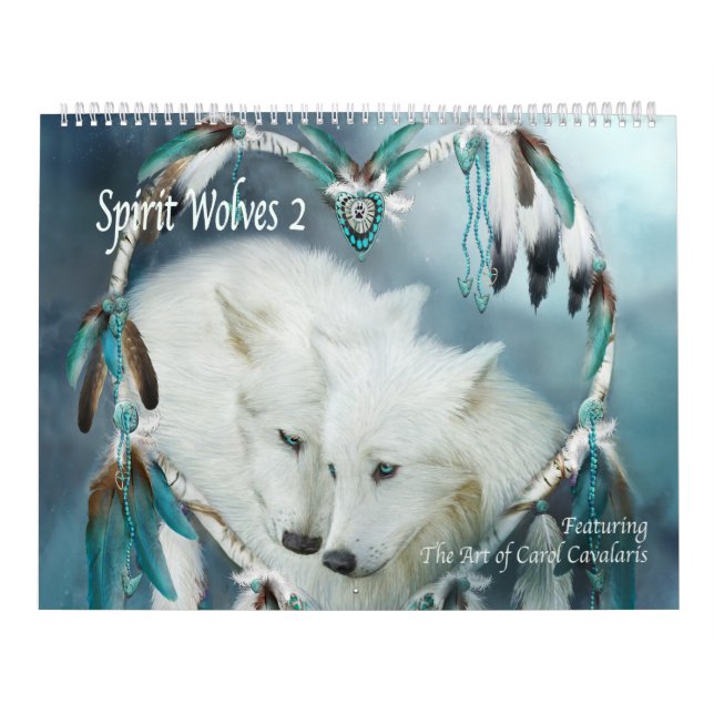 Calendrier d'art des loups 2 d'esprit (Protection)