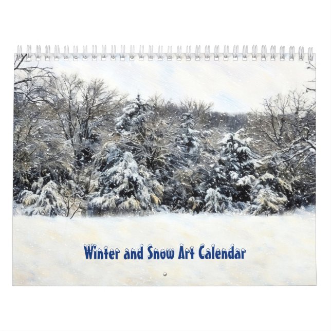 Calendrier d'art d'hiver et de neige (Protection)