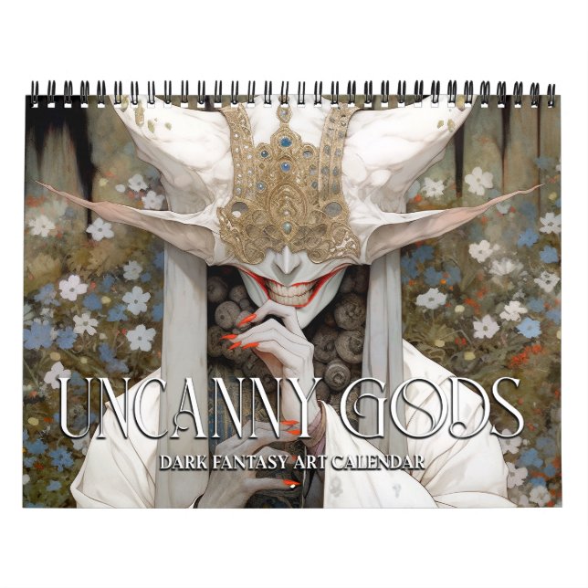 Calendrier d'art d'horreur de fantasy sombre des d (Protection)