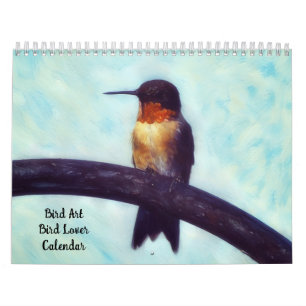 Calendrier d'art d'oiseaux pour amateur d'oiseaux