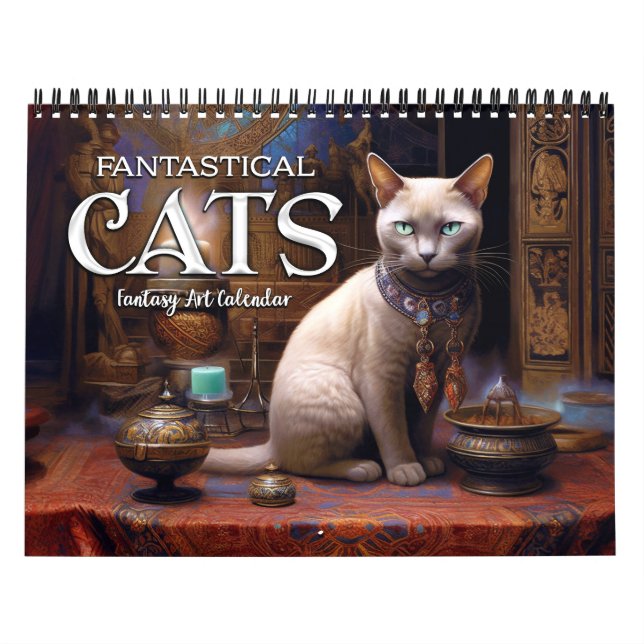 Calendrier d'art fantastique 2027 Chats 3 (Protection)