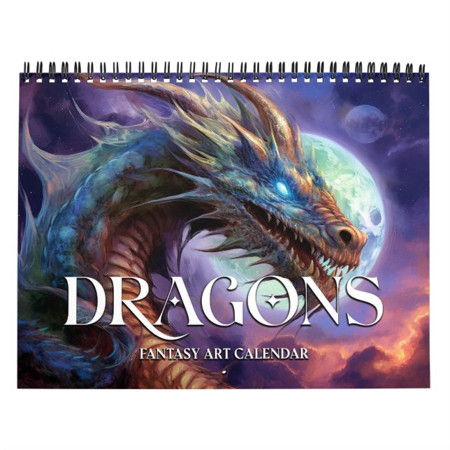 Calendrier d'art fantastique des dragons 2027 (Protection)
