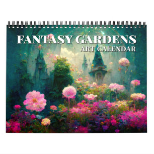 Calendrier d'art fantastique des jardins de fantas