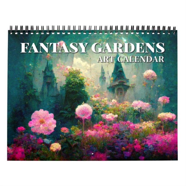 Calendrier d'art fantastique des jardins de fantas (Protection)