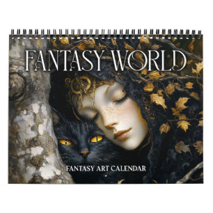 Calendrier d'art fantastique du monde fantastique 