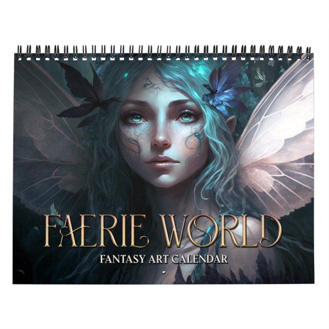 Calendrier d'art fantastique Faerie World 2 2027 (Protection)