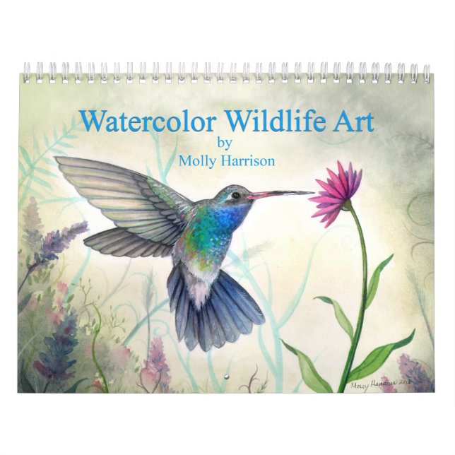 Calendrier d'art faunique par l'artiste Molly Harr (Protection)