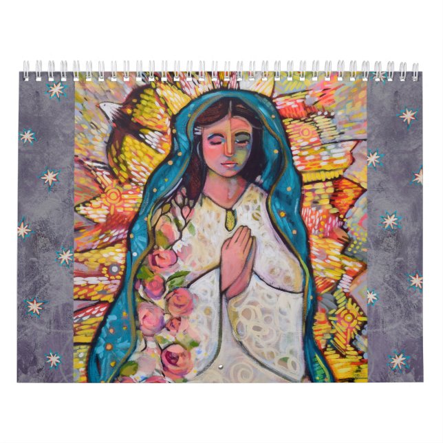 Calendrier d'art folklorique catholique par Jen No (Protection)