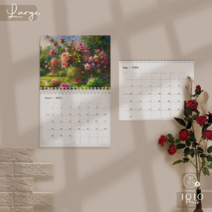 Calendrier d'art Impasto vibrant 2026