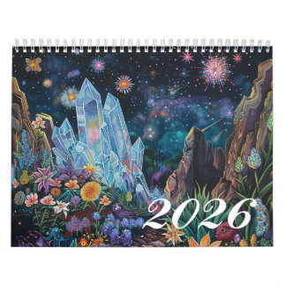 Calendrier d'art mystique céleste enchanté 2026