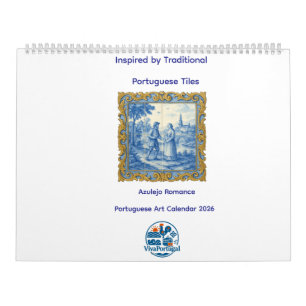 Calendrier d'Art Portugais Azulejo Romance 2026
