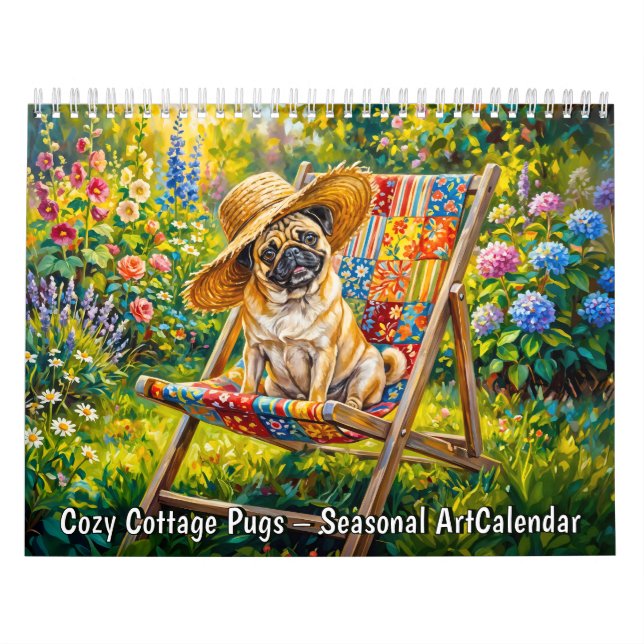 Calendrier d'art saisonnier de cottages cosy avec  (Protection)