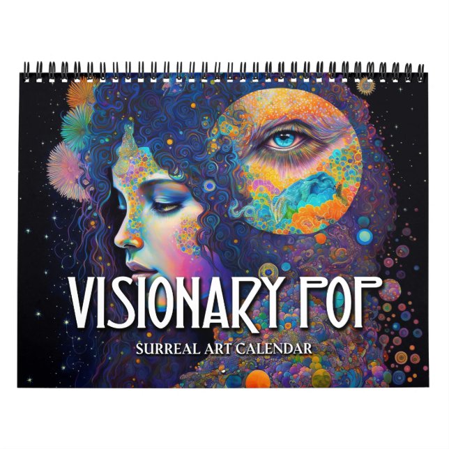 Calendrier d'art surréaliste pop visionnaire 2027 (Protection)