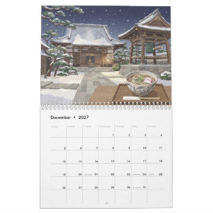 Calendrier d'art Washi des traditions saisonnières