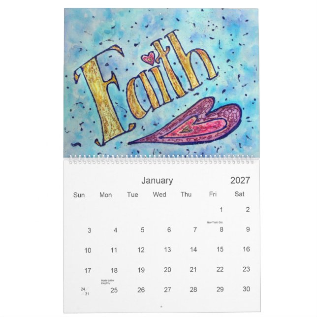 Calendrier d'art Word de DonnaBellas Angels (Jan 2027)