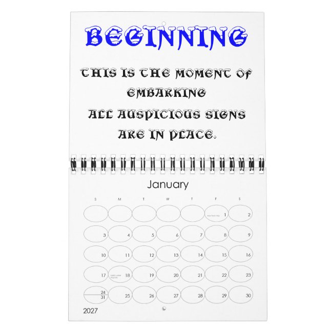 CALENDRIER D'ASSAILANT SUPRÊME (Jan 2027)