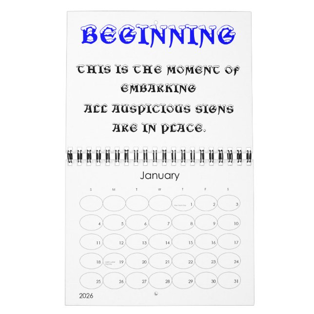 CALENDRIER D'ASSAILANT SUPRÊME (Jan 2026)