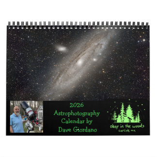 Calendrier d'astrophotographie 2026 par Dave Giord