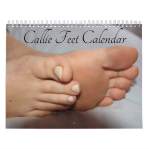 Calendrier de 12 mois des pieds de callie