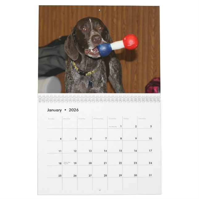 Calendrier de 2008 chiens (Jan 2026)