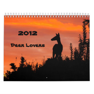 Calendrier de 2012 amants de cerfs communs